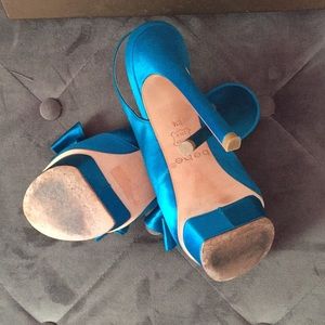 Bebe open toe sling backs